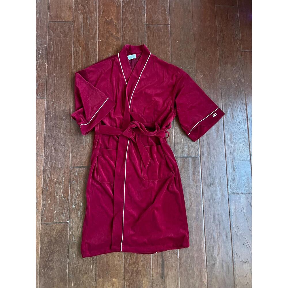 Vintage Velour Oleg Cassini Bathrobe